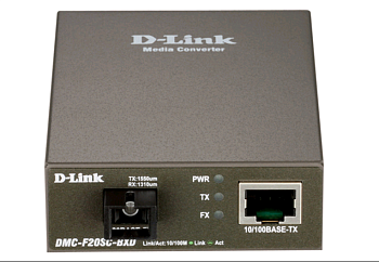 Медиаконвертер 100 - 100SM T3/R5 20км SC D-Link Медиаконвертер 100 - 100SM T3/R5 20км SC D-Link