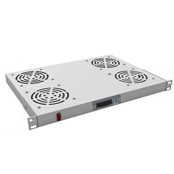 Модуль вентиляторный консольный 1U 4 элемента термостат NTSS Модуль вентиляторный консольный 1U 4 элемента термостат NTSS