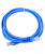 Шнур коммутационный UTP4 2хRJ-45 кат.5e  0.5м PVC, BC (чистая медь), синий NETLAN