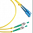 Шнур оптический соединительный ШО-2SM-2.0-FC/APC-LC/UPC, 1м