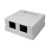 Розетка компьютерная UTP 1хRJ-45 (8P8C) + 1хRJ-11 (6p4c), кат.5е, настенная, белая Netko Розетка компьютерная UTP 1хRJ-45 (8P8C) + 1хRJ-11 (6p4c), кат.5е, настенная, белая Netko