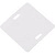 Бирка для маркировки квадратная 50х50мм, пластиковая, белая, уп100шт
