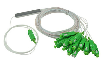 Разветвитель РО-1х16-PLC -SM/0,9 -1,0 м-SC/APC миникорпус (60х12х4мм)